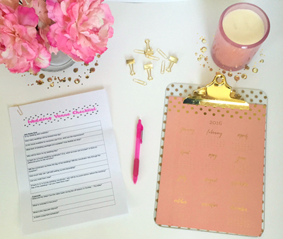 Wedding Venue Questions Checklist