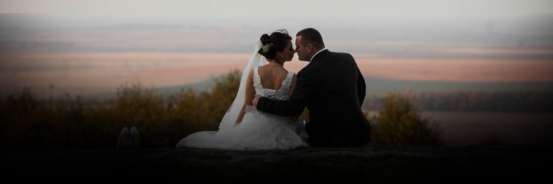 Bride and groom celebrating their wedding in the UAE