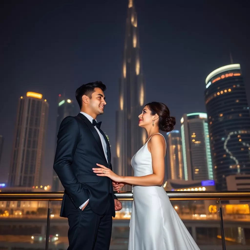 City and urban pre-wedding photography in Dubai